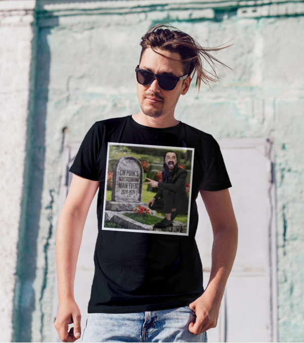 CM Punk's Wrestlemania Main Event 2024 Tombstone T-Shirt
