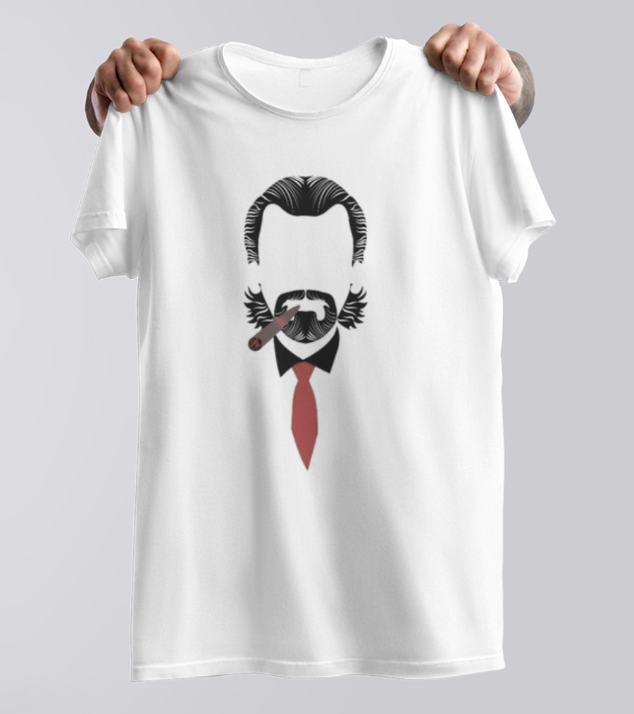 Bucciot.Com Melrose Stylish Red Tie Cigar T-Shirt