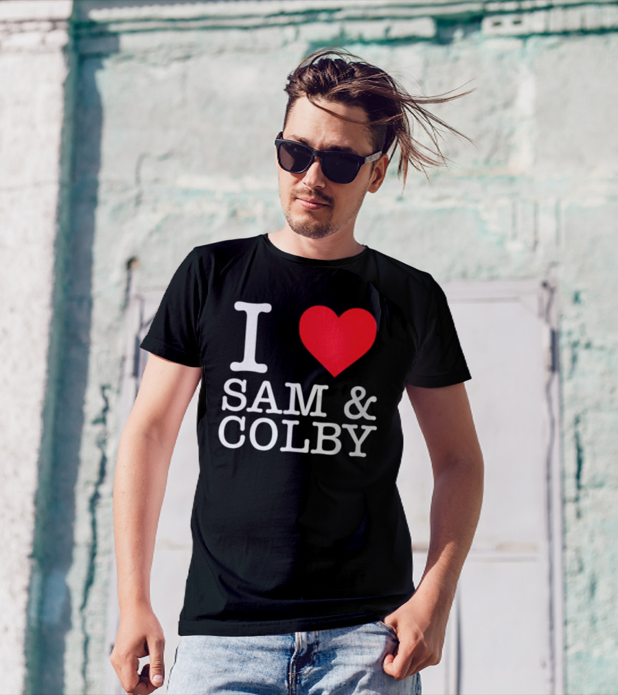 Xplr Shop I Love Sam And Colby Heart T-Shirt