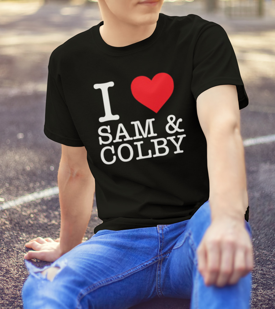 Xplr Shop I Love Sam And Colby Heart T-Shirt