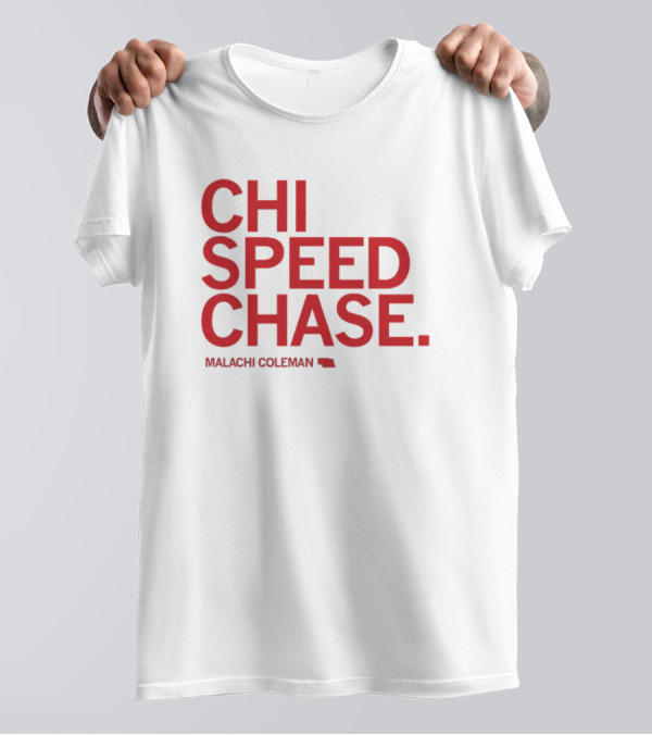 CHI SPEED CHASE Malachi Coleman Nebraska T-Shirt