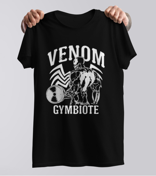 Venom Gymbiote Lifting Symbiote Fitness Motif T-Shirt