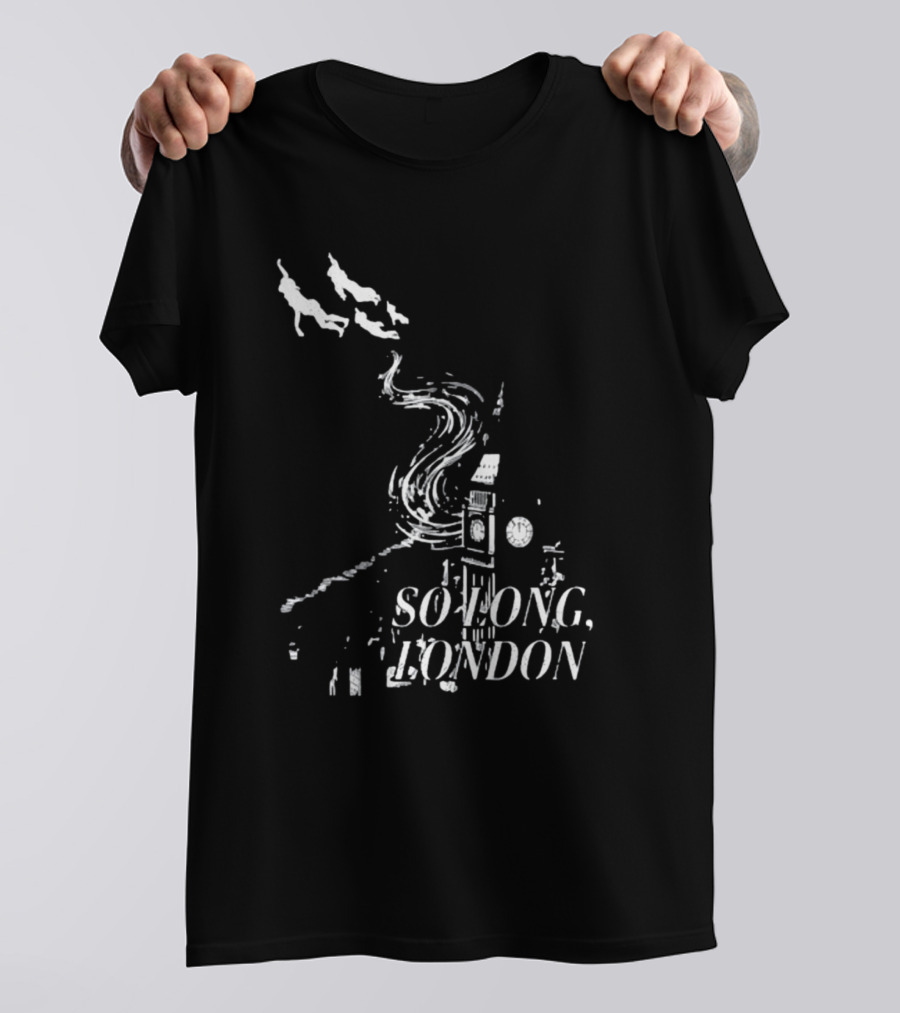 So Long London Peter Pan Neverland Big Ben Flight T-Shirt