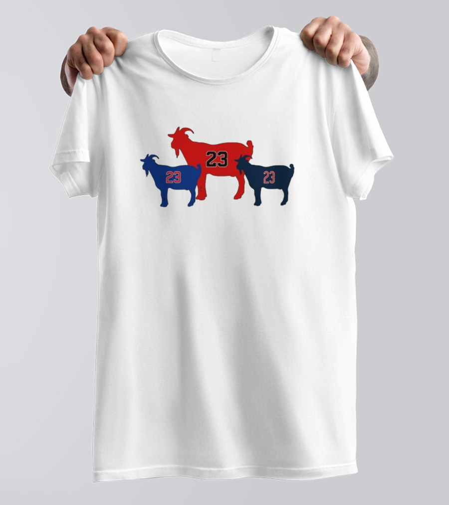 Chicagoats 23 Basketball Goat Trio T-Shirt