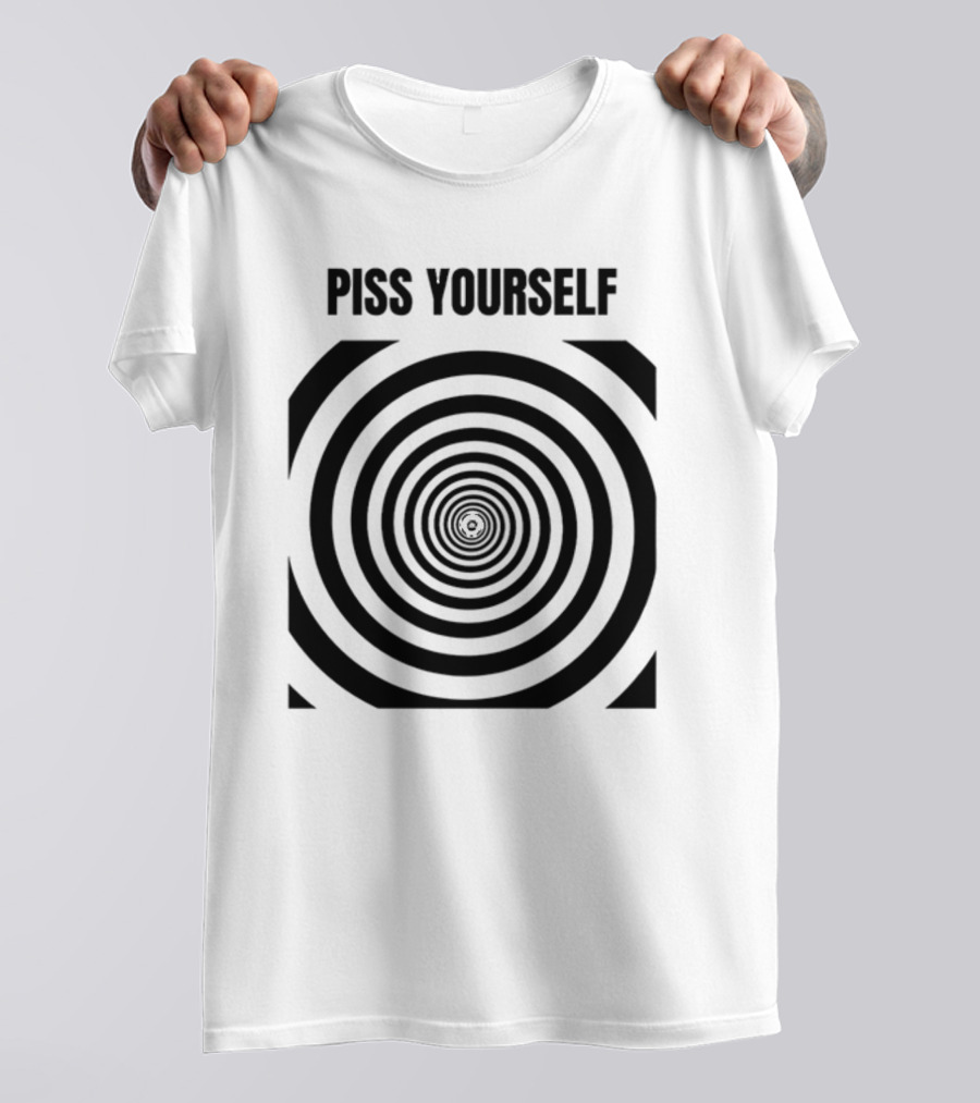 Sillyteestudio Piss Yourself Hypnotic Spiral T-Shirt