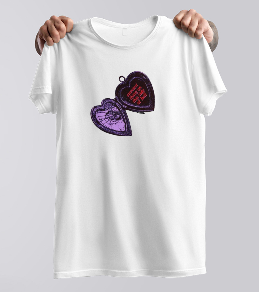 Sweetest Things On This Side Of Hell Broken Heart Pendant T-Shirt
