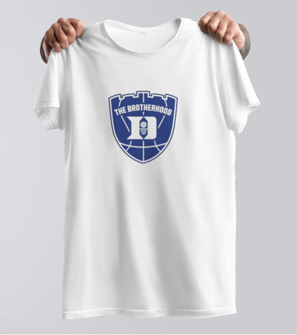 Duke Basketball The Brotherhood Crest Icon With Ball T-Shirt