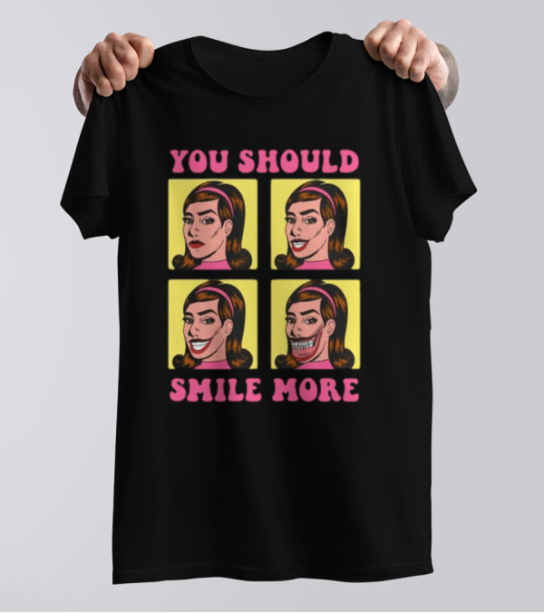 You Should Smile More Pop Art Style Comic Panels T-Shirt
