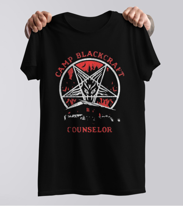 Camp Blackcraft Counselor Pentagram Demon T-Shirt