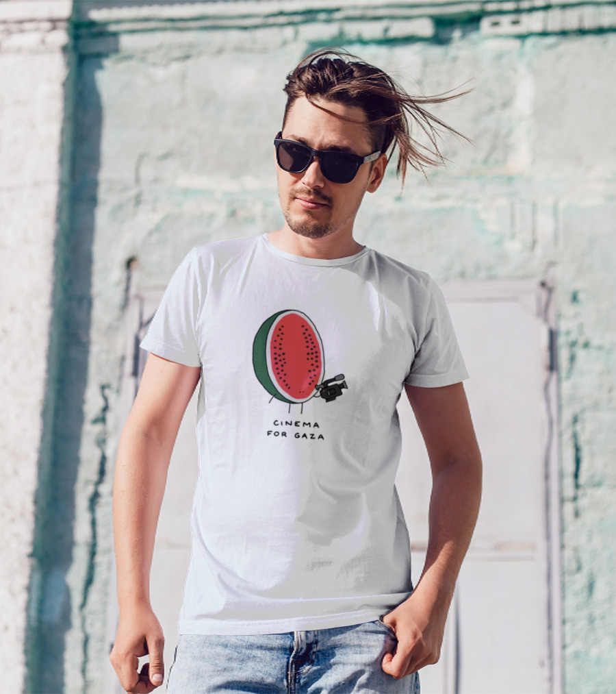 Cinema For Gaza Watermelon Holding Camera T-Shirt