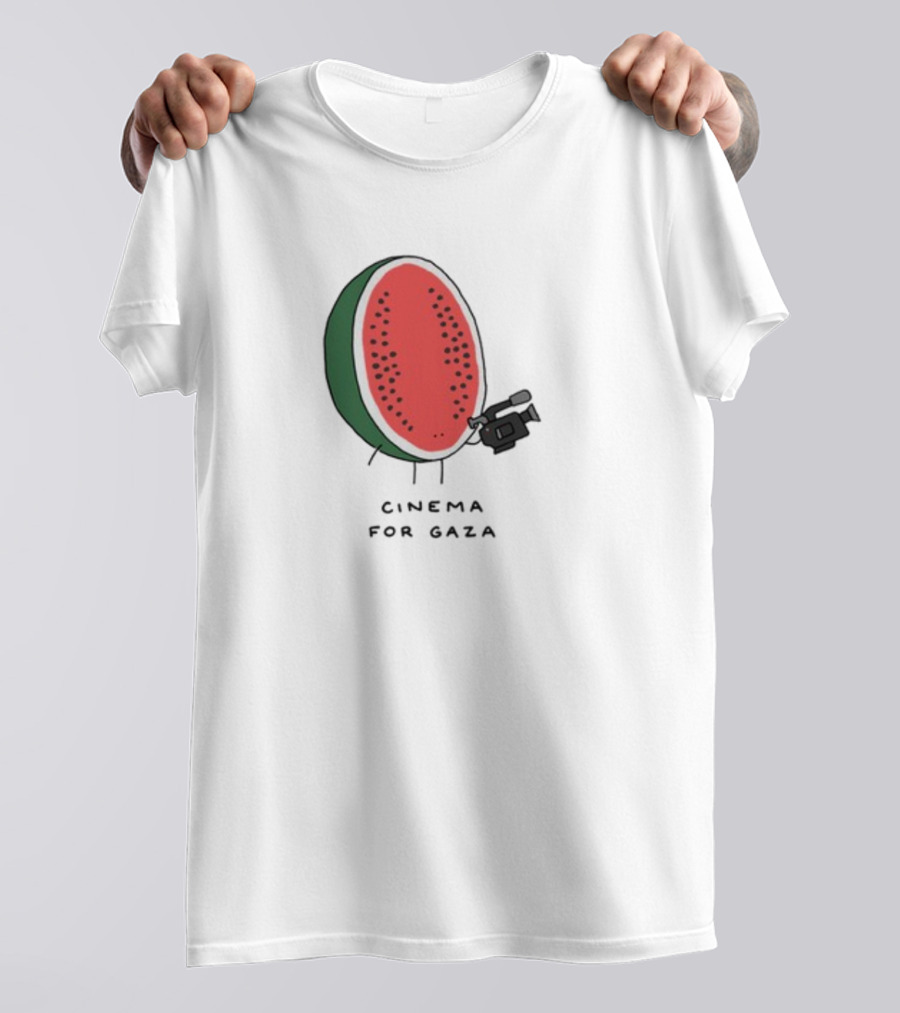 Cinema For Gaza Watermelon Holding Camera T-Shirt