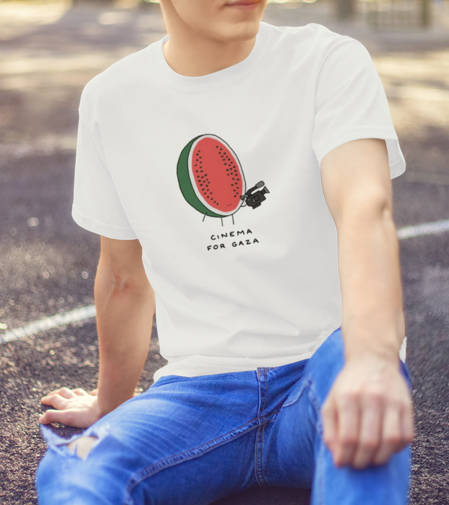 Cinema For Gaza Watermelon Holding Camera T-Shirt