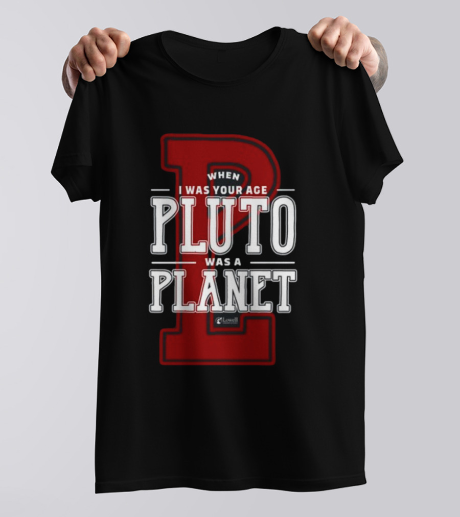 Misha Collins Wearing When I Was Your Age Pluto Was A Planet Lowell Observatory T-Shirt
