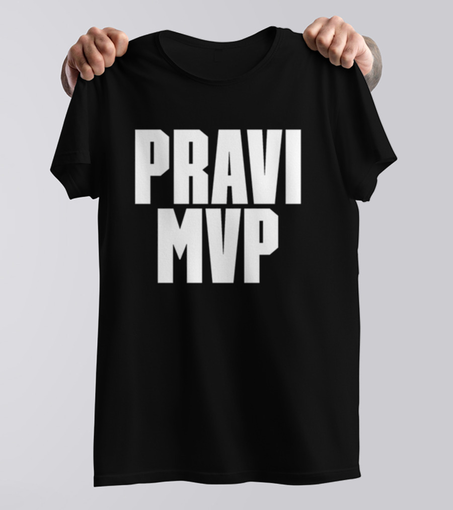 PRAVI MVP Bold Sports Enthusiast T-Shirt