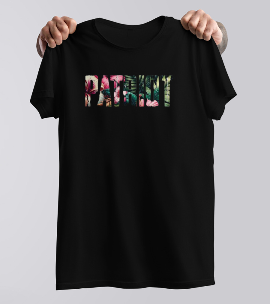 Anthony Raimondi Patriot Tropical Floral Letters T-Shirt
