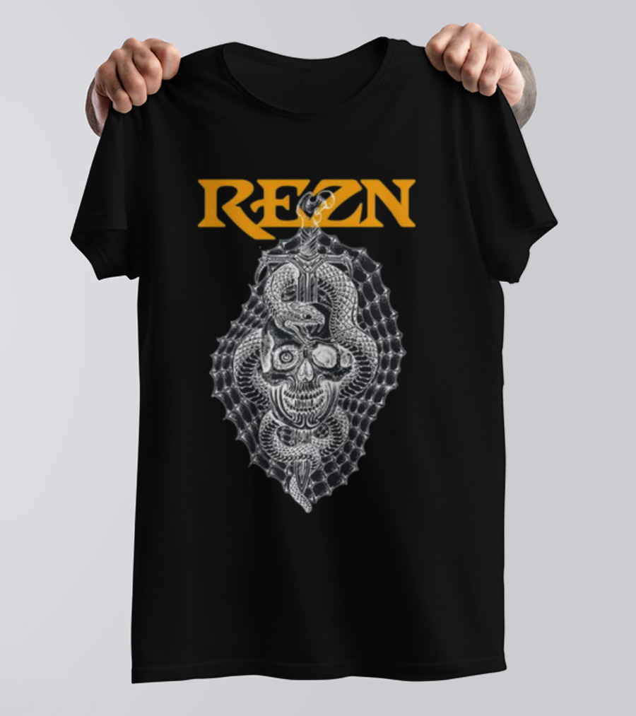 Rezn Skull Snake Web Impaled T-Shirt