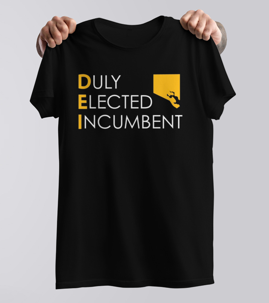 Duly Elected Incumbent DEI Justice Horn T-Shirt