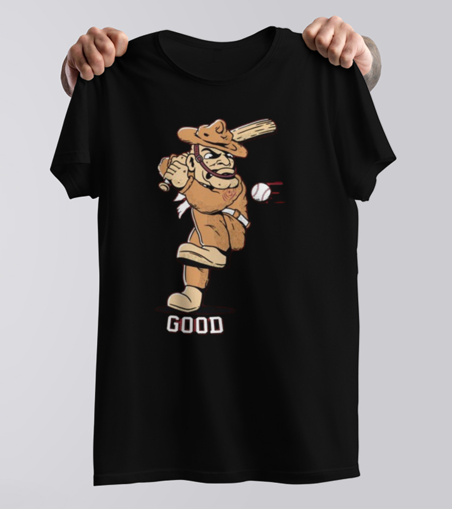 Tam Baseball Good Cowpoke Batter Action T-Shirt