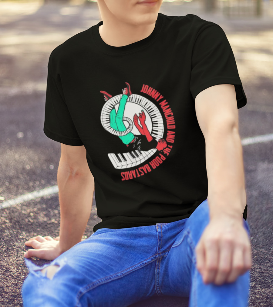 Johnny Manchild And The Poor Bastards Spiral Keyboard T-Shirt