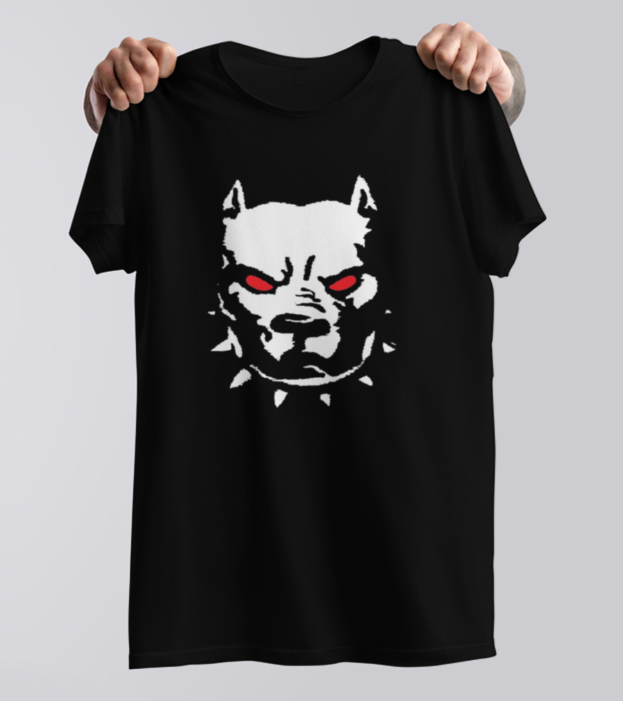 Kayzo Dog Spiked Collar Red Eyes T-Shirt