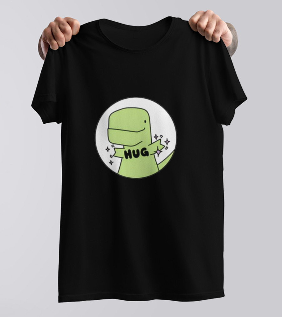 Timmy Hug Dinosaur With Stars T-Shirt