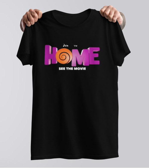 DreamWorks Home See The Movie Logo With Spiral T-Shirt