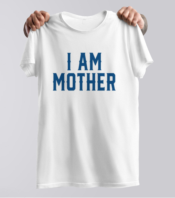 Kesha I Am Mother Blue Block Lettering T-Shirt