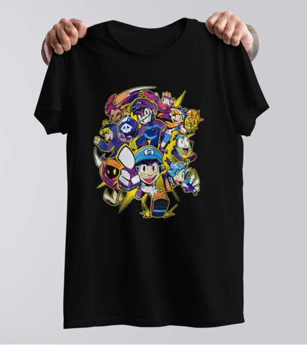 SMG4 All Stars Character Ensemble Gaming Collage T-Shirt