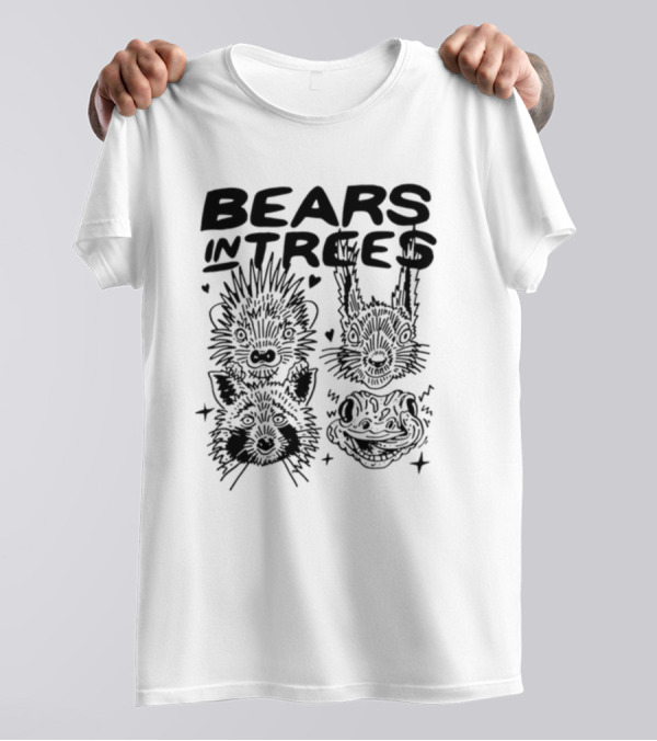 Bears In Trees Animals Wildlife Faces T-Shirt