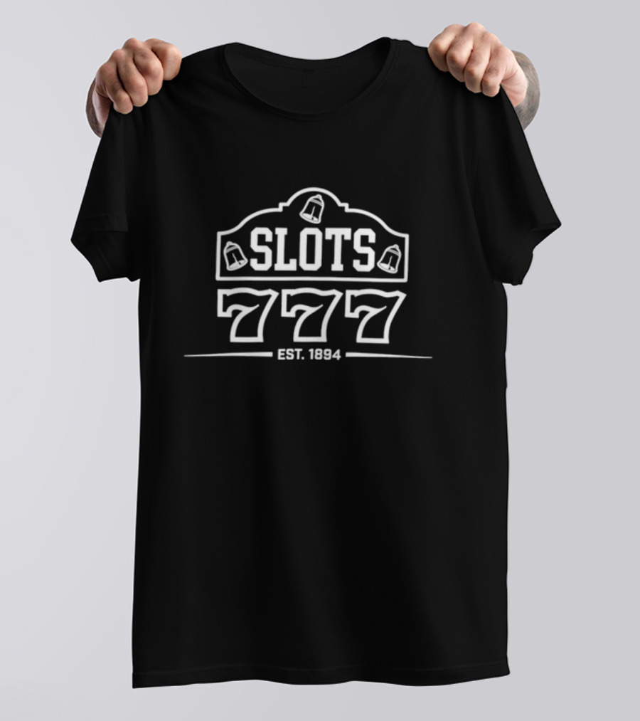 VegasMatt Shop Slots 777 Est 1894 Casino Jackpot Bells T-Shirt
