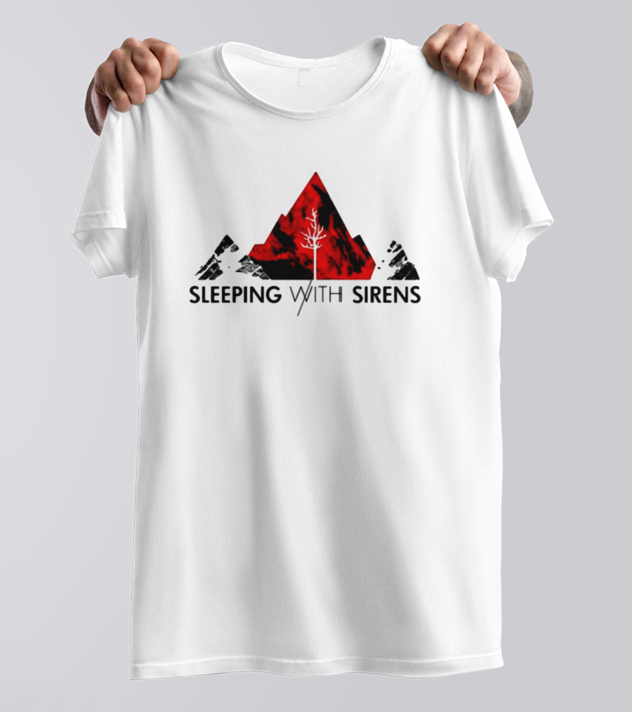 Sleeping With Sirens Red Mountain Tree T-Shirt