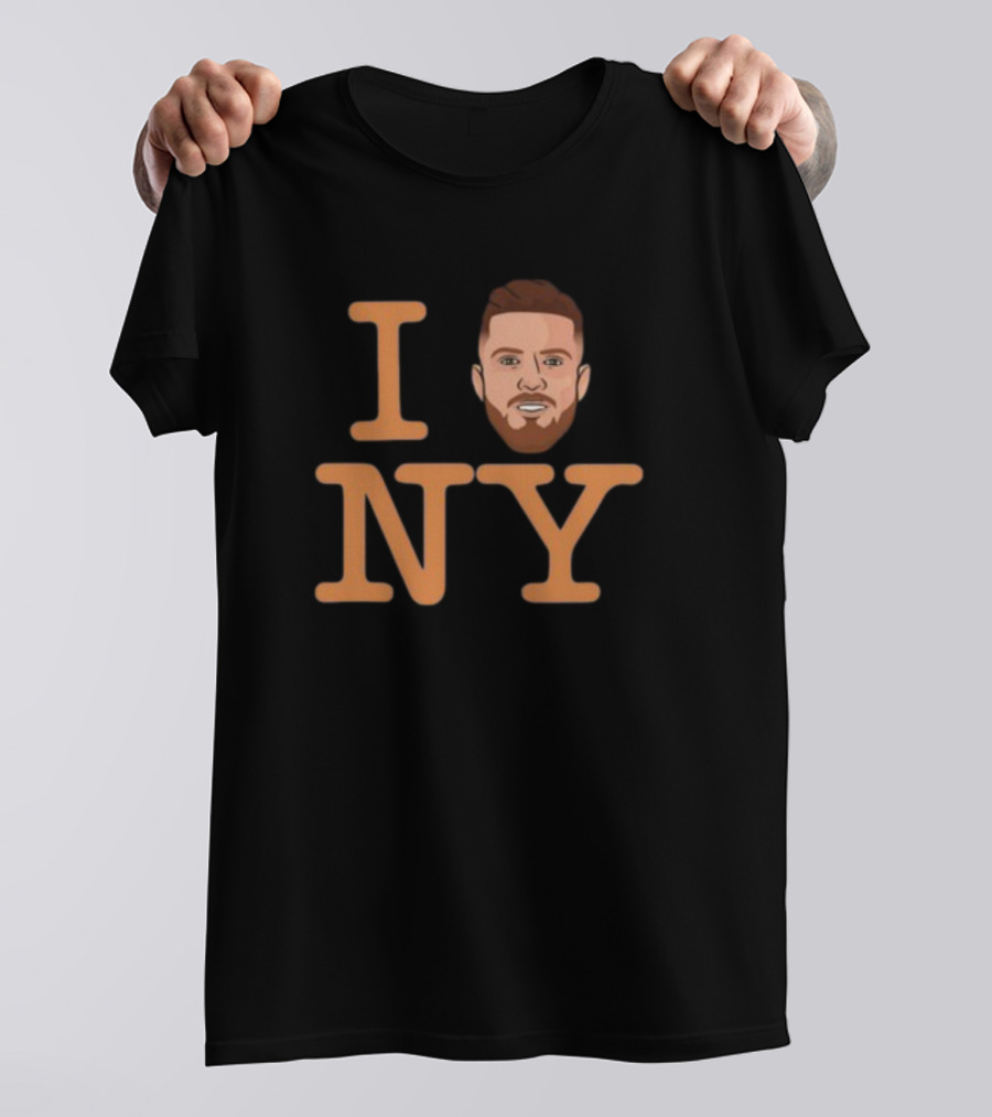 I Heart New York With Cartoon Face T-Shirt