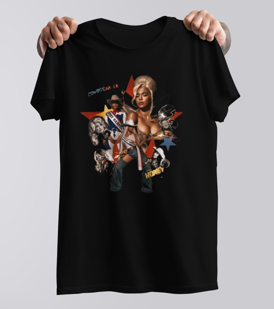 Aiden Prince Cowboy Carter Beyonce Honey Act II T-Shirt