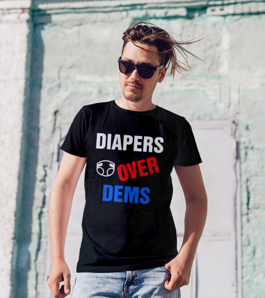 DIAPERS Icon OVER DEMS Political T-Shirt