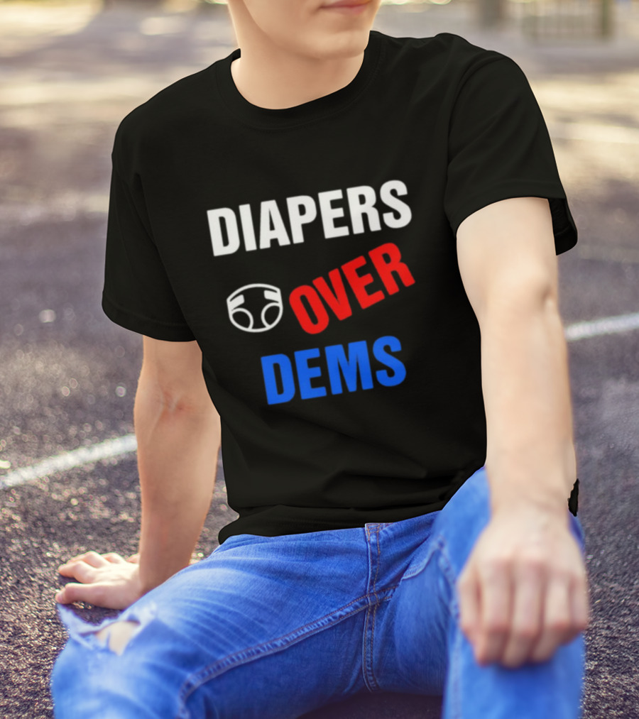 DIAPERS Icon OVER DEMS Political T-Shirt