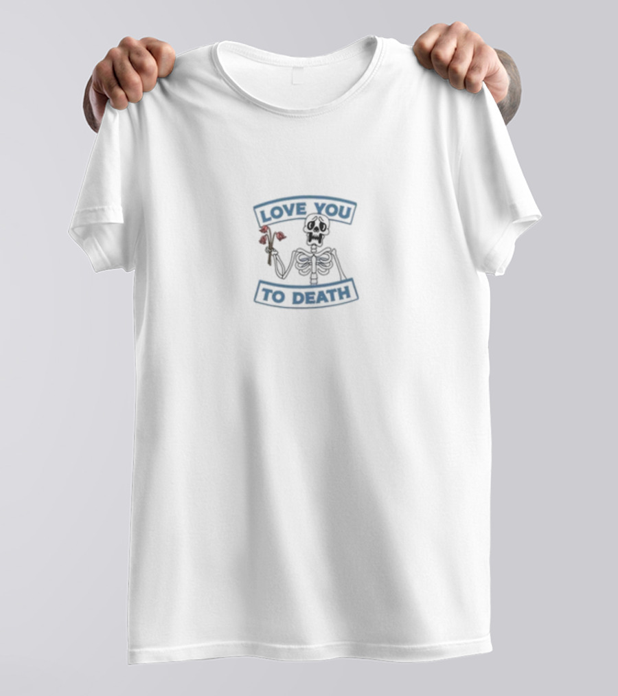 Ted Nivison Love You To Death Skeleton Roses T-Shirt