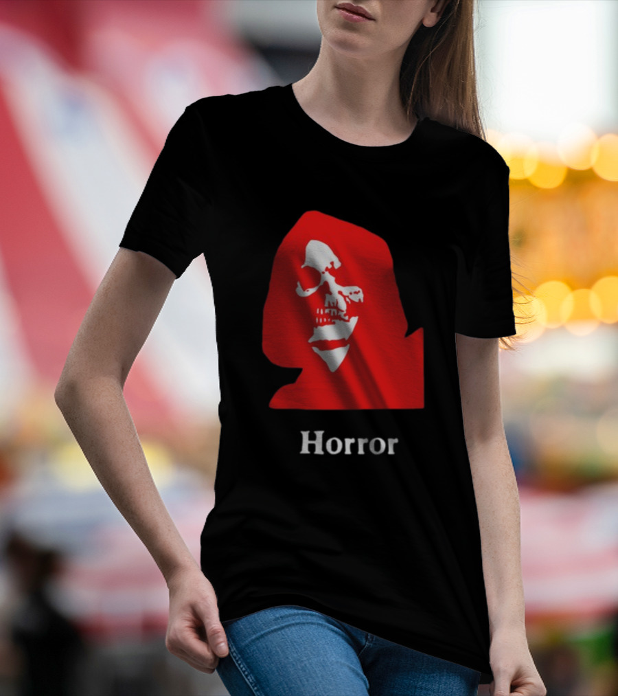 Lunchmeat Vhs Horror Reaper Marshall Julius Skull In Red Hood T-Shirt