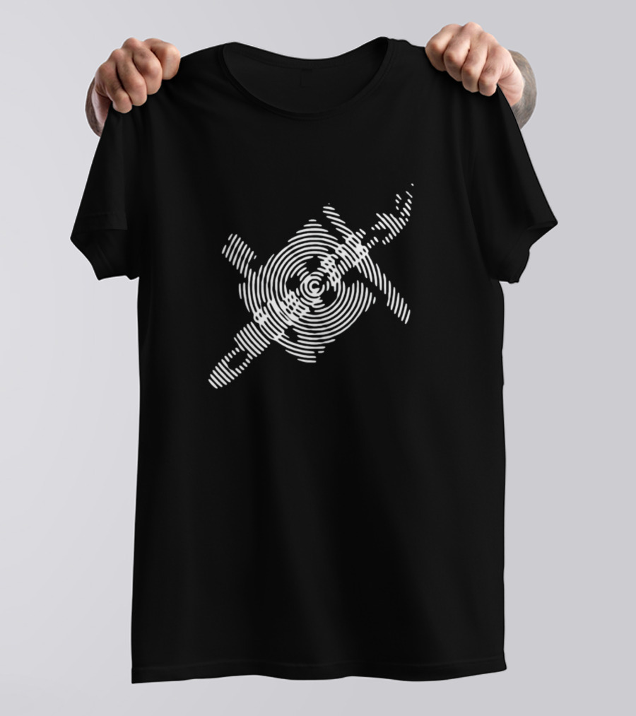 Dizzy Olly Alexander Spiral Optical Illusion Concentric Rings And Lines T-Shirt
