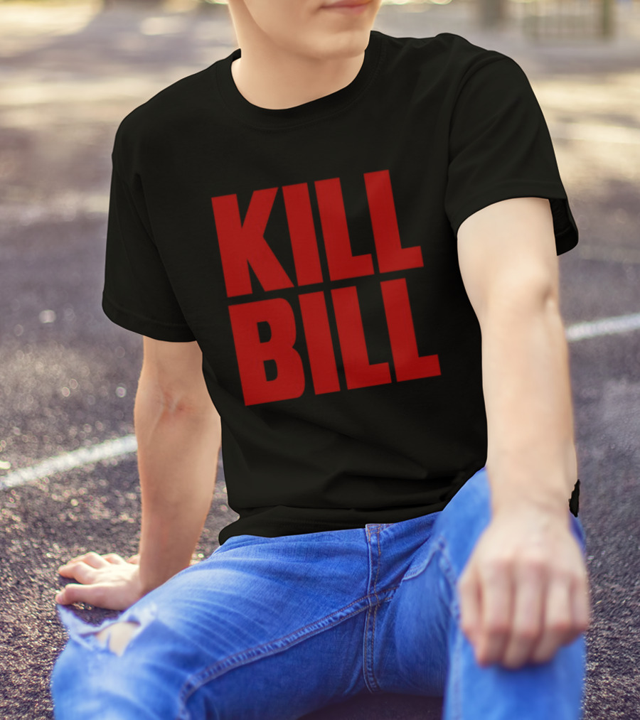 Hunter Schafer Kill Bill Red Block Letters T-Shirt