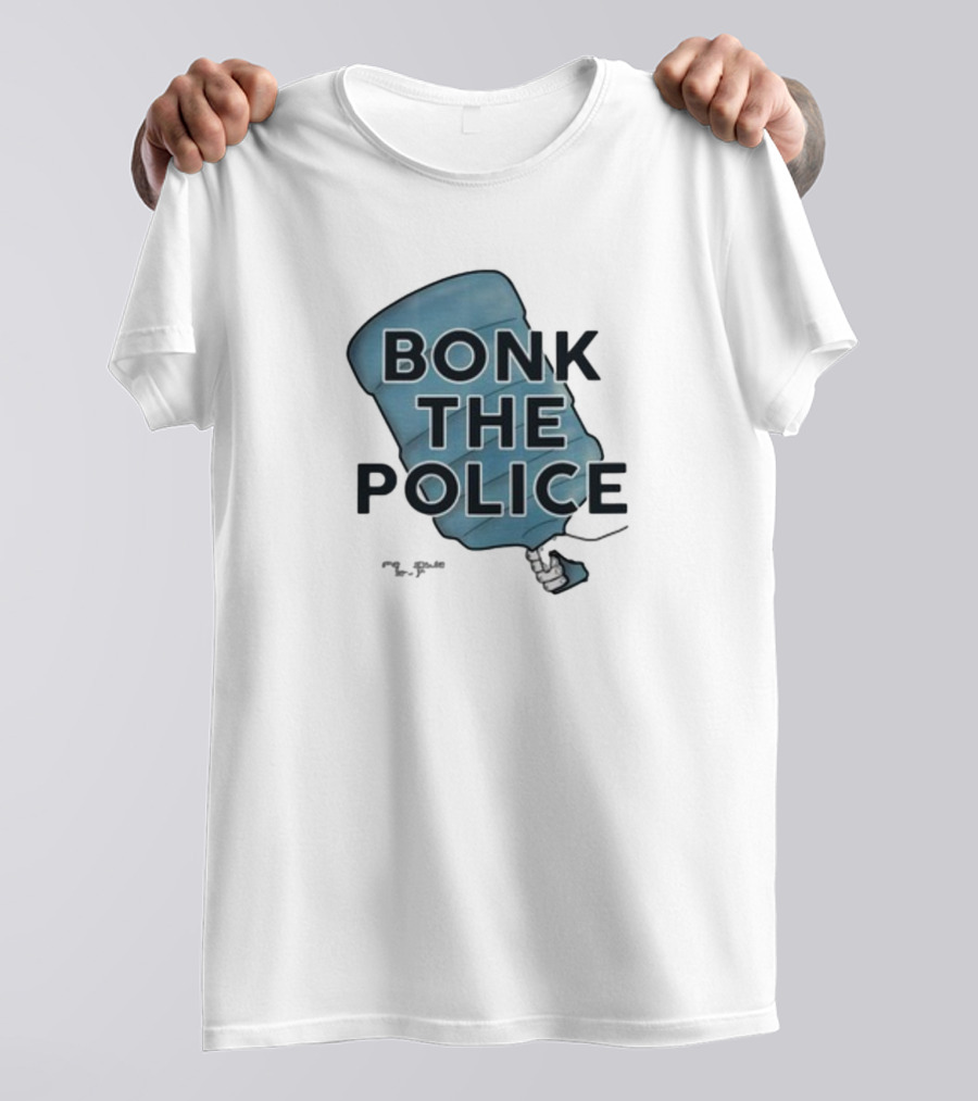 Timecapsuledesign Bonk The Police Water Jug Meme T-Shirt