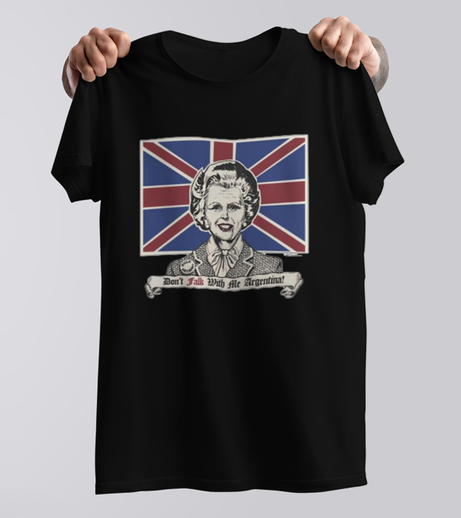 1989Healy Don't Talk With Me Argentina Union Jack Flag T-Shirt