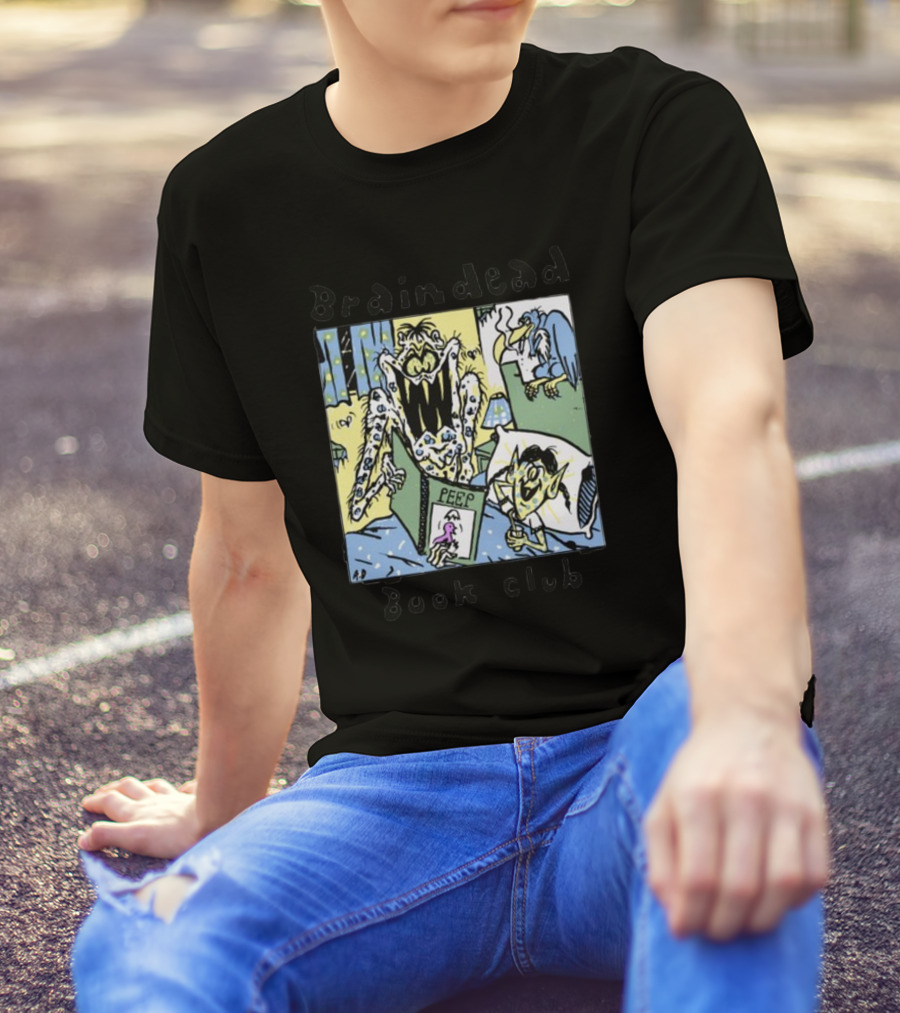 Braindead Book Club Peep Monster Comic T-Shirt