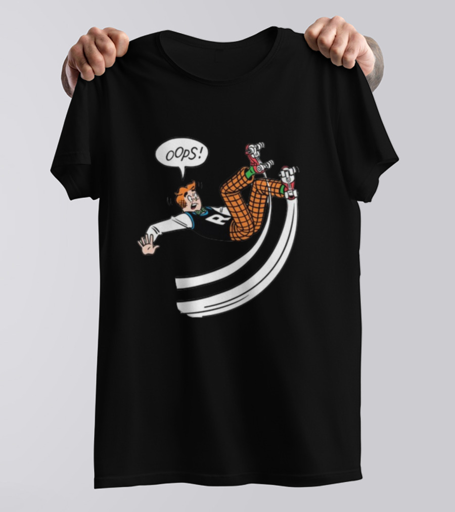 Archie Comics Roller Skating Oops Moment Comic Panel T-Shirt
