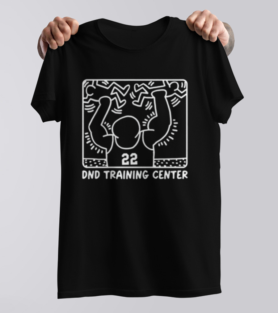 Dnd Training Center Number 22 Player Lifting Animated Figures T-Shirt
