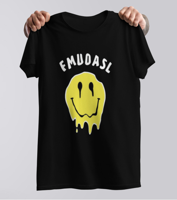FMUOASL Thou Shalt Not Rave At EDC Smiley Face Drip T-Shirt