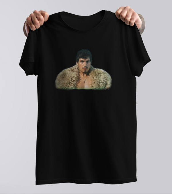 God Said No Iconic Fur Coat Character T-Shirt
