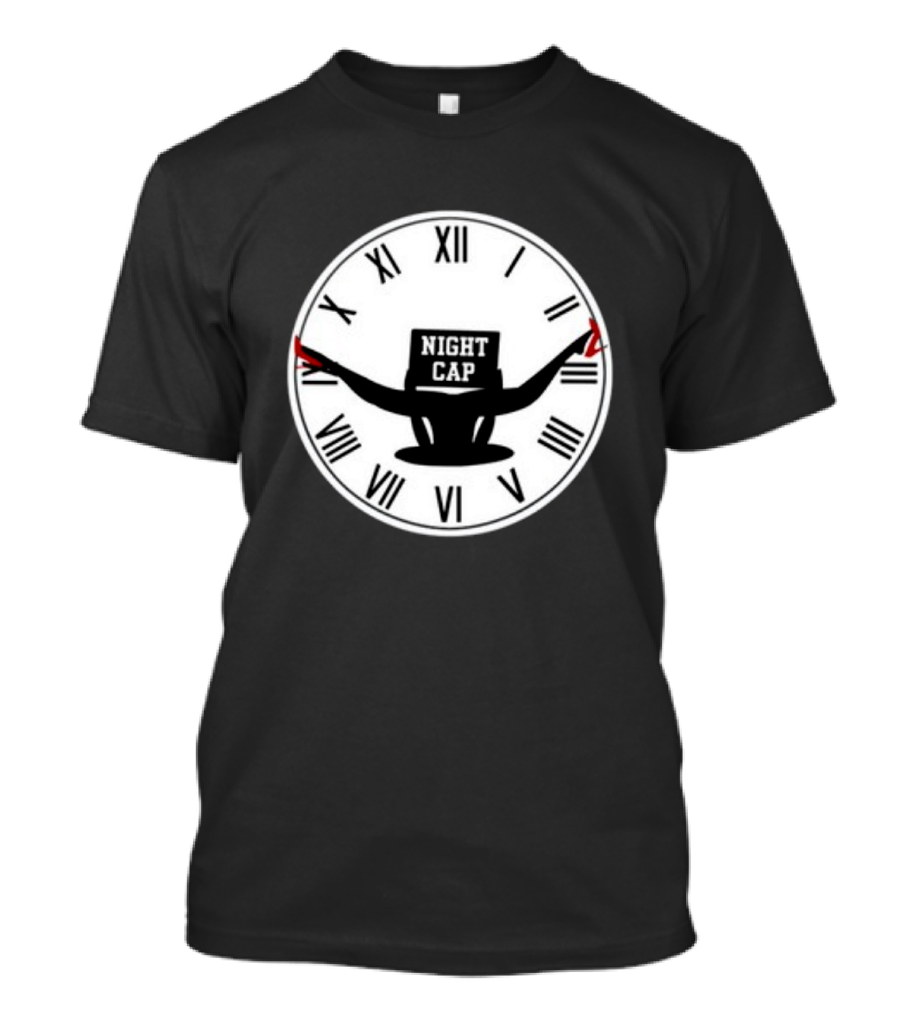 Night Cap Quarter To Three Clock T-Shirt