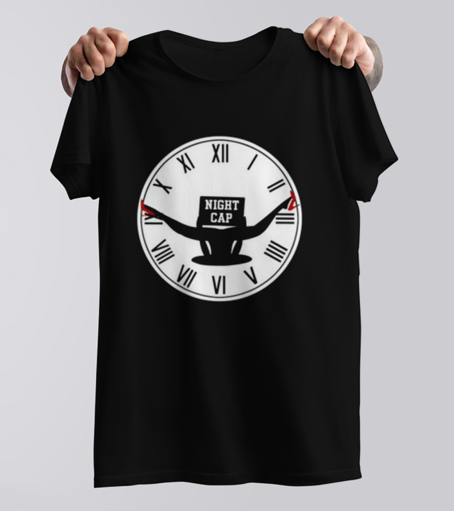 Night Cap Quarter To Three Clock T-Shirt