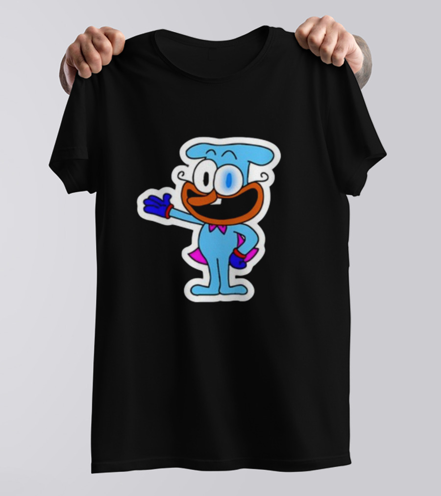 Soomlarr The Doise Animated Character With Blue Outfit And Orange Face T-Shirt