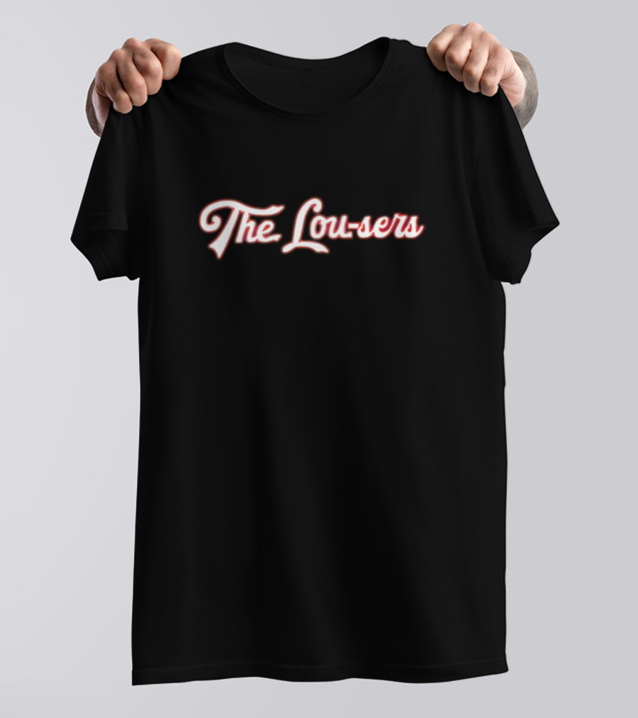 The Lou-Sers Baseball Script Spoof T-Shirt